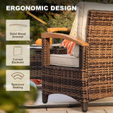 9-Piece Half-Moon Outdoor Patio Furniture Set - Omega Lifestyles