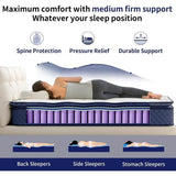 Medium Hybrid Gel Memory Foam Pocket Spring Mattress - Omega Lifestyles