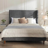 Modern Upholstered Platform Bed Frame - Omega Lifestyles