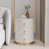 Modern Velvet Upholstered Nightstand With Stone Top - Omega Lifestyles