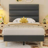 Velvet Upholstered Platform Bed Frame With Noise-Free Support - Omega Lifestyles
