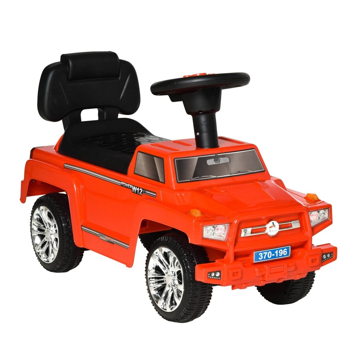 Toddler Ride On Push Car With Horn Music Lights - Aosom - Omega Lifestyles