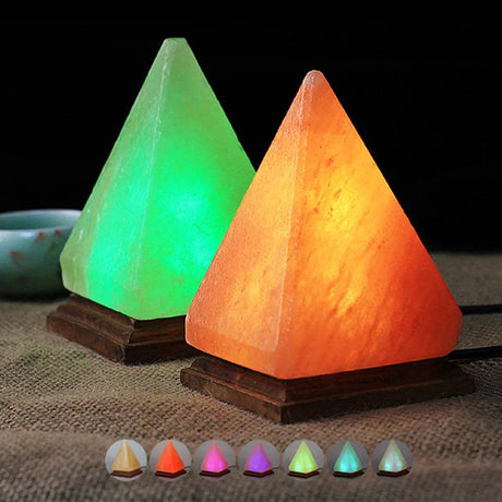 Himalayan Salt LED Night Light with Base - Omega Lifestyles