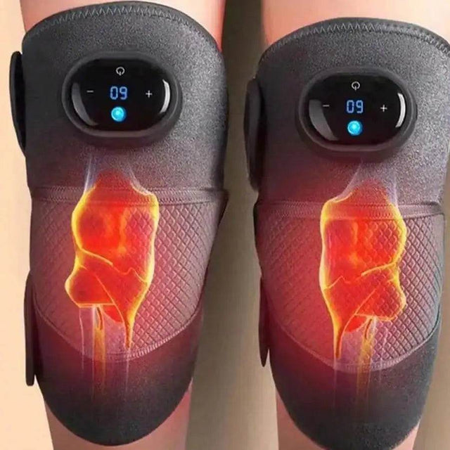 Heated Vibrating Knee Massage Pad For Relief - Omega Lifestyles