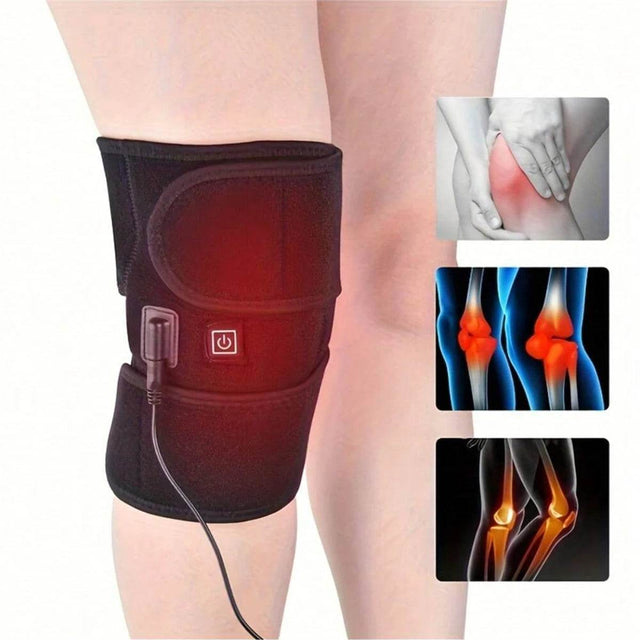 Heated Vibrating Knee Massage Pad For Relief - Omega Lifestyles