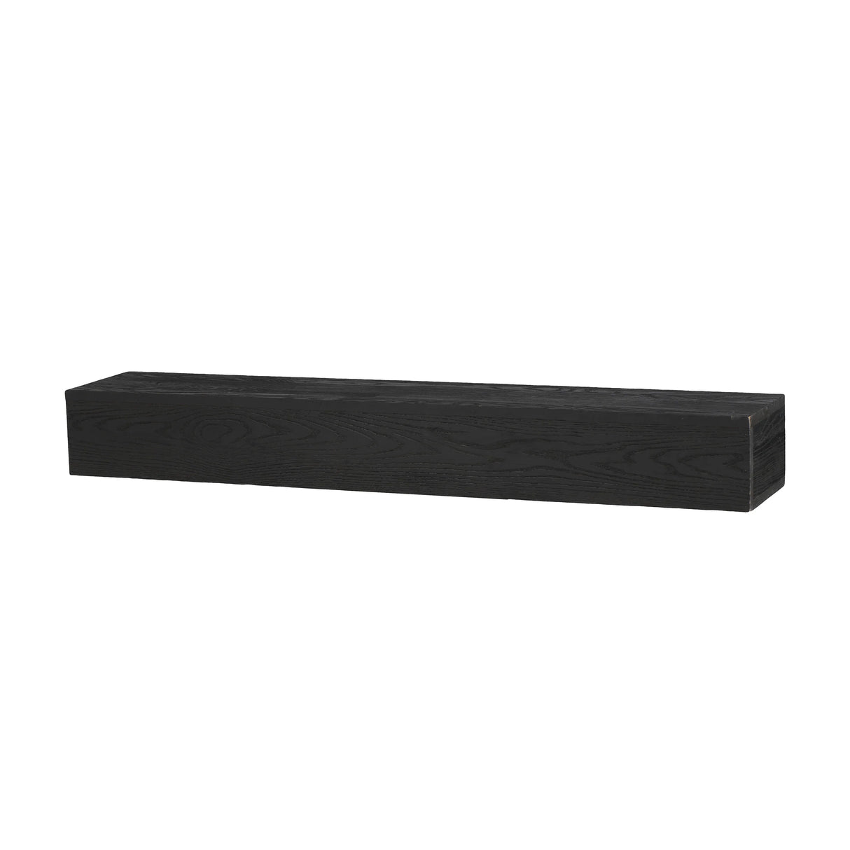 Western Red Cedar 48-Inch Embossed Fireplace Mantel Shelf - Omega Lifestyles