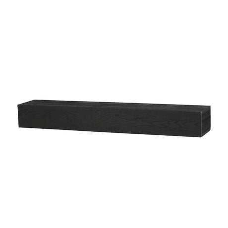 Western Red Cedar 48-Inch Embossed Fireplace Mantel Shelf - Omega Lifestyles