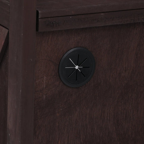 Outdoor Kitchen Island Solid Fir Wood Raised Shelf Cart - Omega Lifestyles