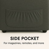 Dark Gray Bunny-Ear Dual-Use Pet Furniture Armchair - Omega Lifestyles