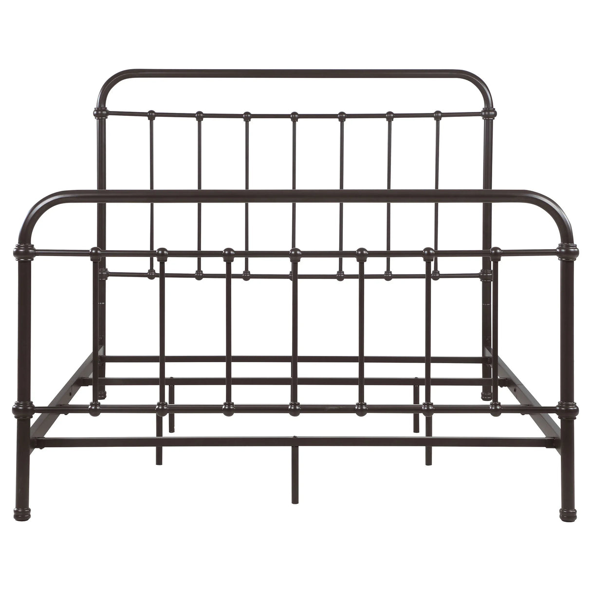 California King Farmhouse Dark Bronze Metal Bed Frame - Omega Lifestyles