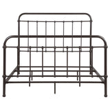 California King Farmhouse Dark Bronze Metal Bed Frame - Omega Lifestyles