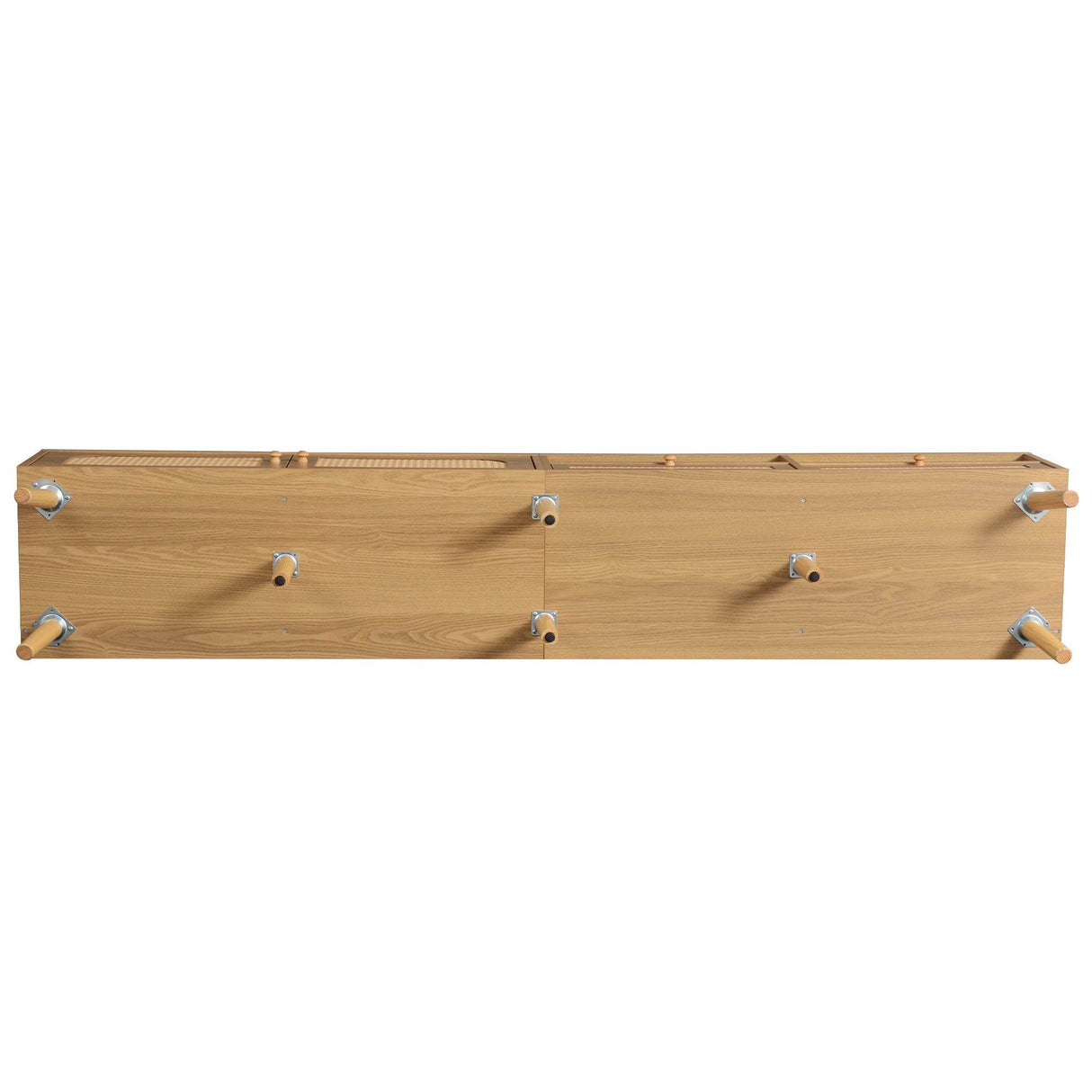 Boho Farmhouse Solid Wood TV Stand Cabinet - Sleep Galleria