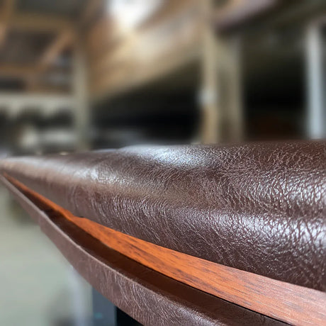 Modern 96-Inch 10-Player Wood Poker Table With LED Lights - Omega Lifestyles