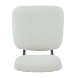 Set of 2 Modern Beige Polyester Upholstered Lounge Chairs - Omega Lifestyles