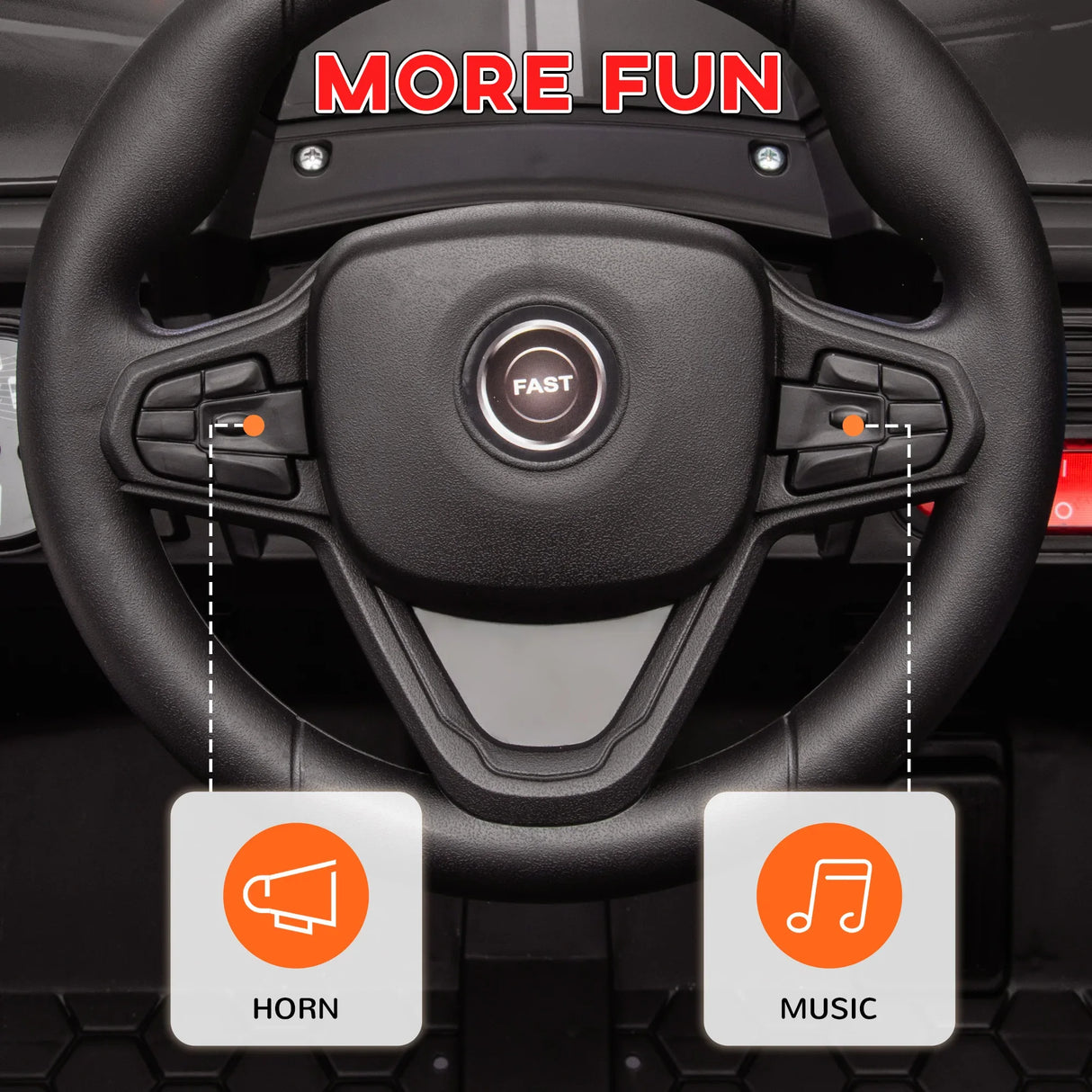 12V Kids Electric Ride-On Car With Remote Control - Omega Lifestyles