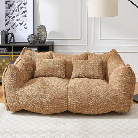 Dual Chenille Bean Bag Chair With High Resilience Foam - Omega Lifestyles