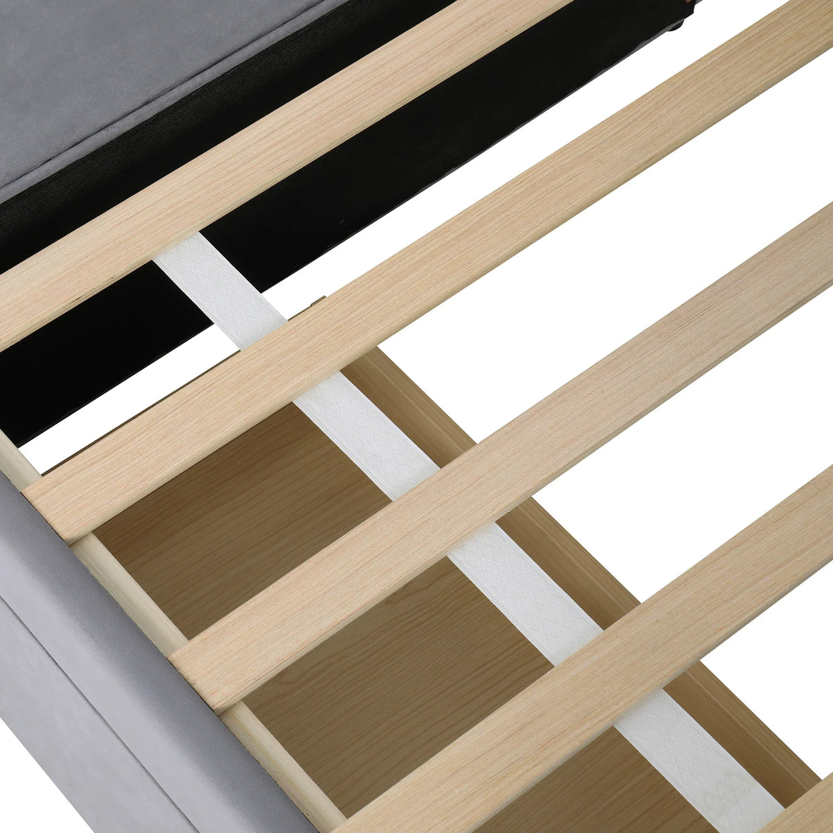 Twin Velvet Upholstered Platform Bed With Storage Drawers - Omega Lifestyles