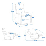 Heat Massage Medium-Firm Manual Recliner Chair - Omega Lifestyles