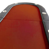 Foldable 73-Inch Red Wood Poker Table With Cup Holders - Omega Lifestyles