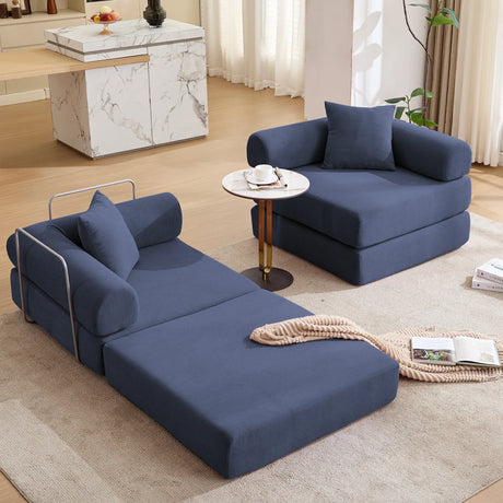 Modular Folding Convertible Corduroy Sofa Bed - Omega Lifestyles