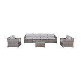 Fully Assembled Outdoor Wicker Seating Group With Cushions - Omega Lifestyles