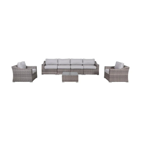Fully Assembled Outdoor Wicker Seating Group With Cushions - Omega Lifestyles
