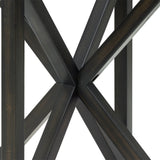 Modern Round Tempered Glass Wood Base Coffee Table - Omega Lifestyles