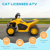 CAT Licensed 6V Electric Ride-On Kids ATV With Horn - Omega Lifestyles