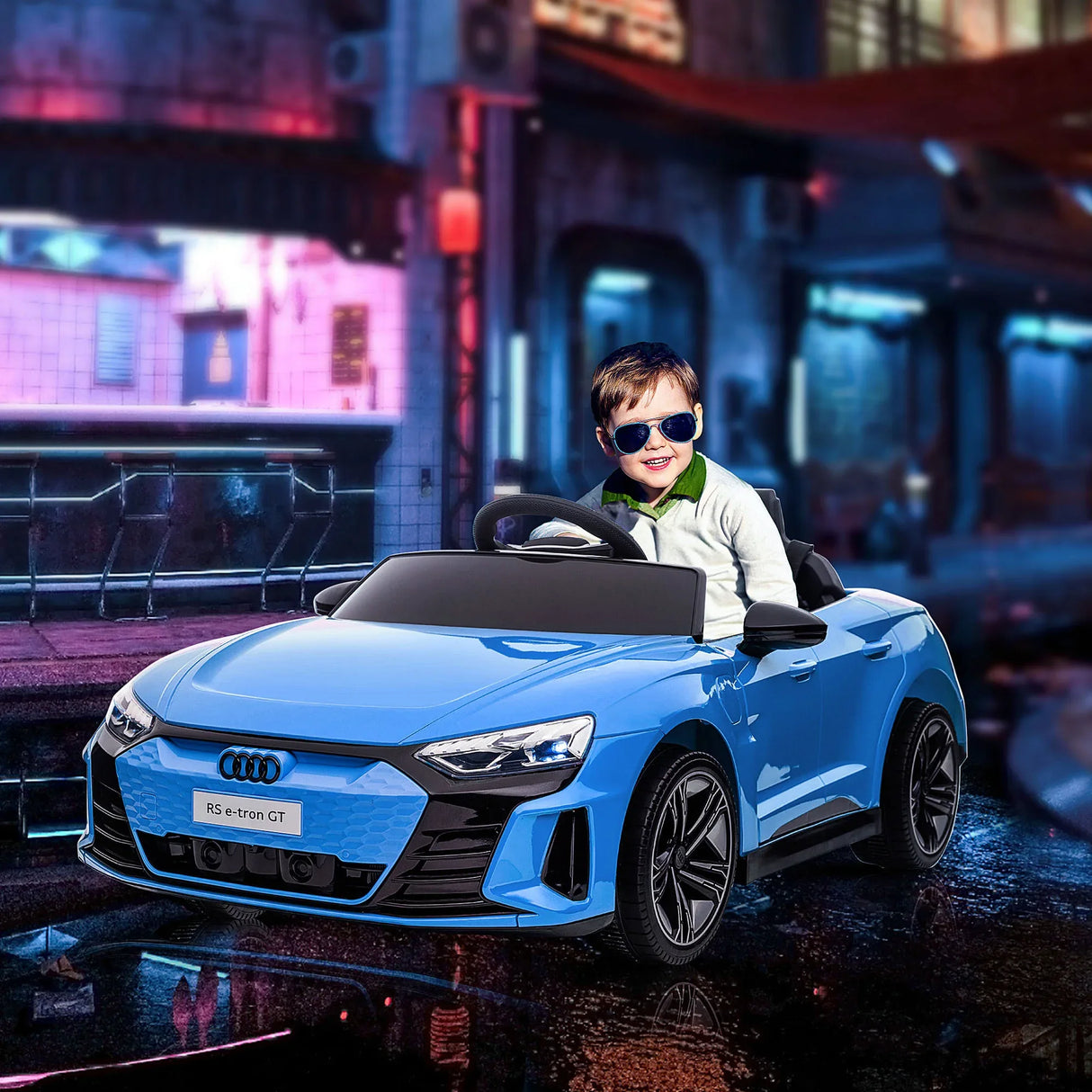 12V Licensed Audi RS E-tron GT Kids Ride-On Electric Car - Omega Lifestyles