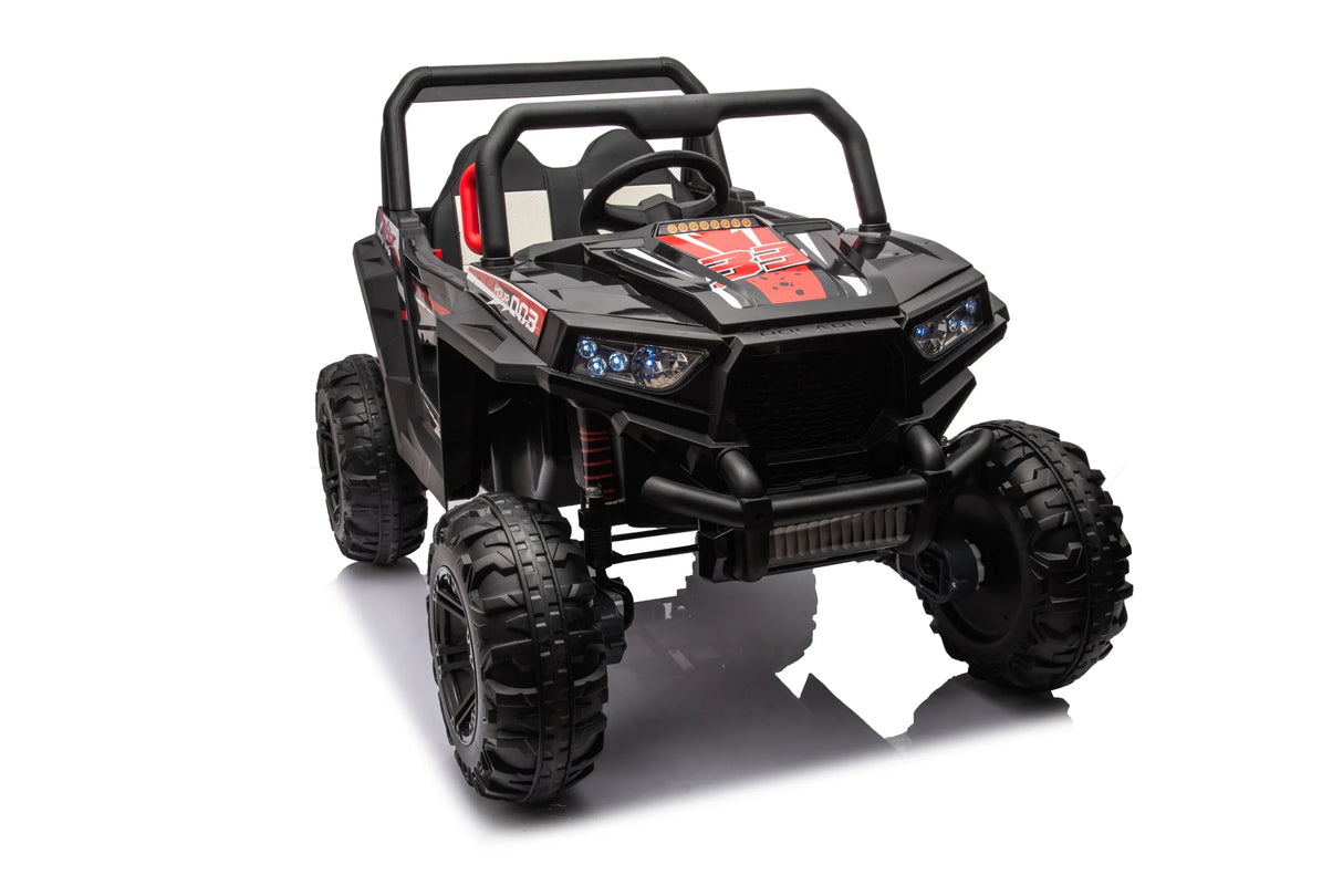 Electric Four-Wheel Drive Kids Ride-On Car With Leather Seat - Omega Lifestyles