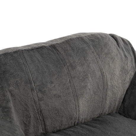 Soft Shredded Foam Faux Fur Indoor Bean Bag Chair - Omega Lifestyles
