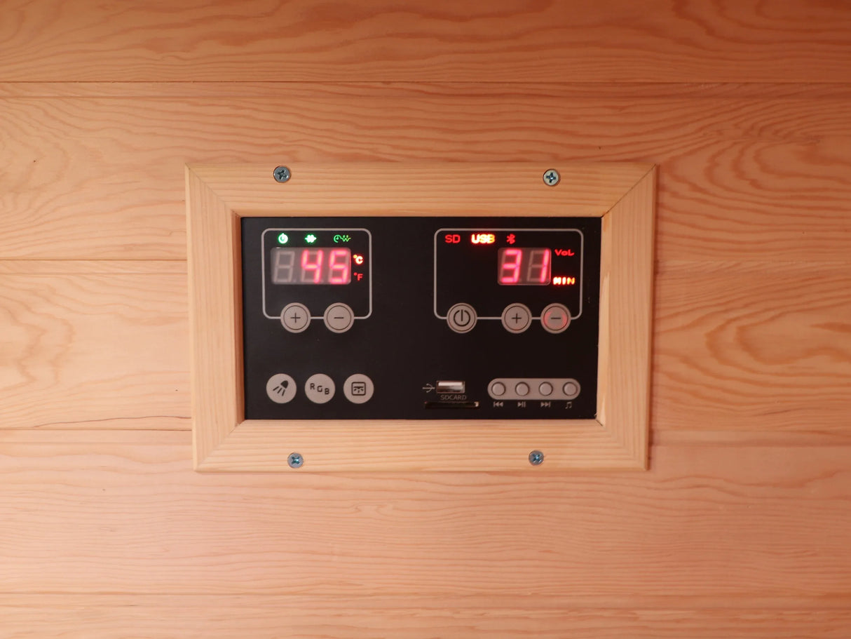 2 to 3 Person Hemlock Wood Low EMF Far Infrared Sauna - Omega Lifestyles