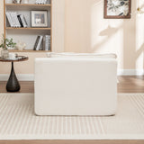 Corduroy Left Armrest Foam Filled Chaise Lounge Chair - Omega Lifestyles