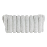 Gray Corduroy Recliner Chair With Swivel Glider And Pillows - Omega Lifestyles