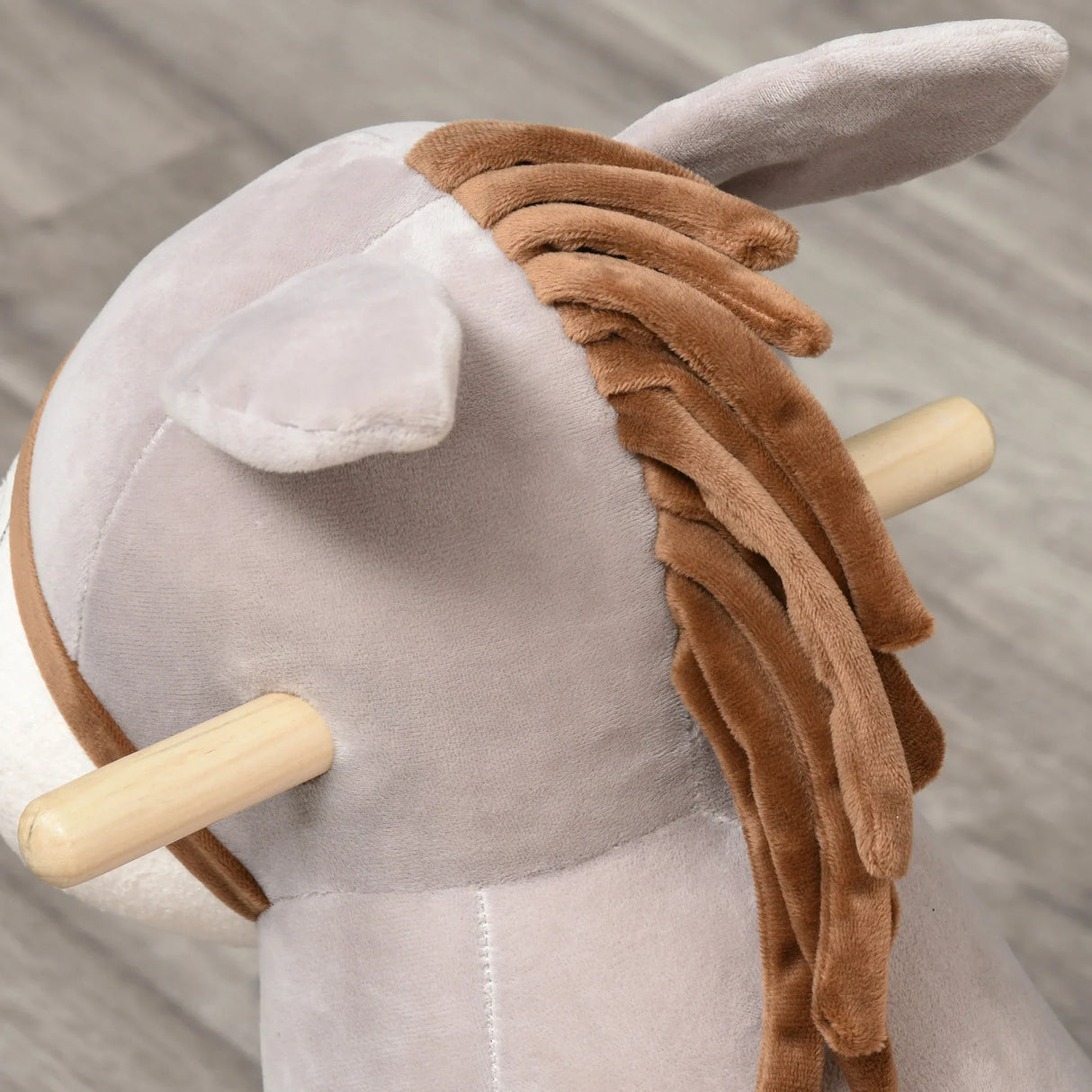 Plush Donkey Kids Rocking Chair With Sound And Seatbelt - Omega Lifestyles