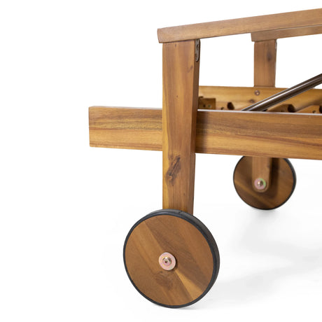 Acacia Wood Adjustable Reclining Chaise Lounge - Omega Lifestyles