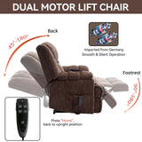 Medium-Firm Dual Motor Power Lift Massage Recliner Chair - Omega Lifestyles