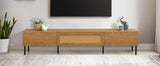 Boho Farmhouse Particle Board TV Stand Cabinet - Sleep Galleria