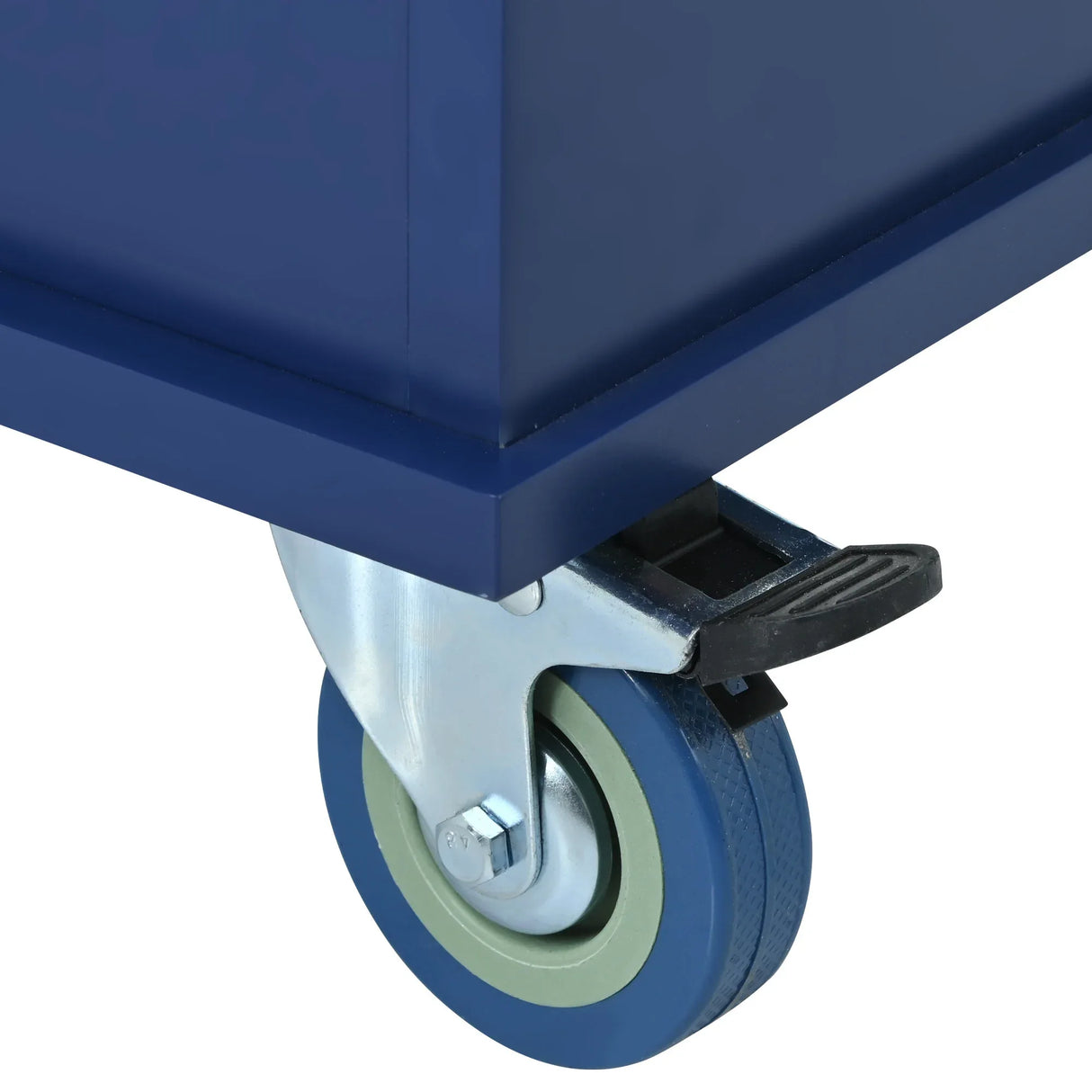 Rolling Mobile Kitchen Island With Solid Wood Top And Storage - Omega Lifestyles