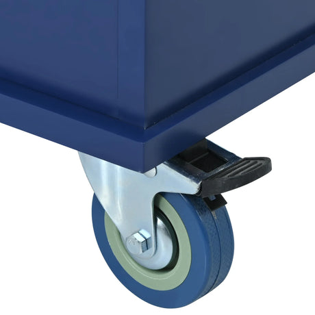 Rolling Mobile Kitchen Island With Solid Wood Top And Storage - Omega Lifestyles