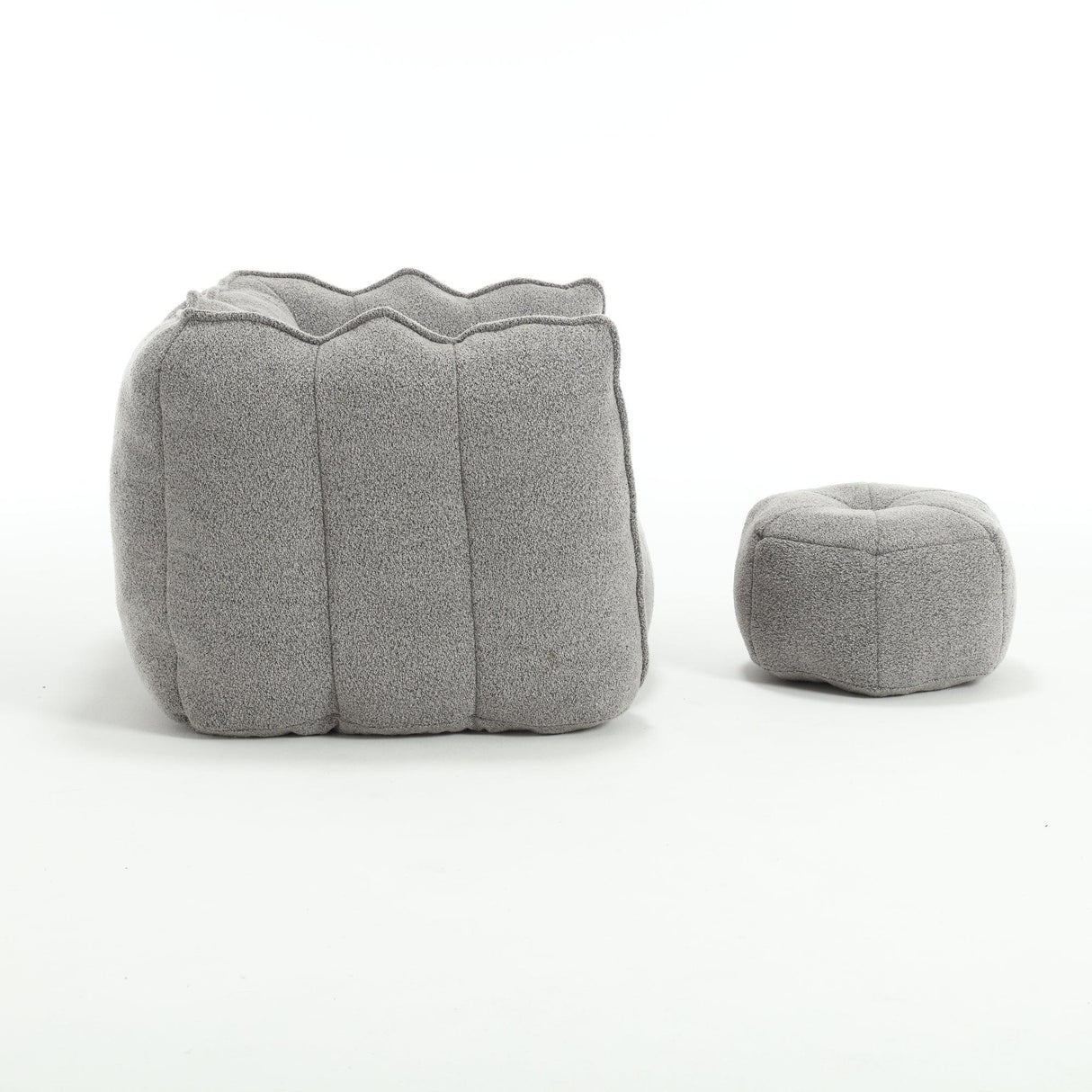 Soft Chenille High Resilient Foam Bean Bag Chair - Omega Lifestyles
