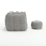 Soft Chenille High Resilient Foam Bean Bag Chair - Omega Lifestyles
