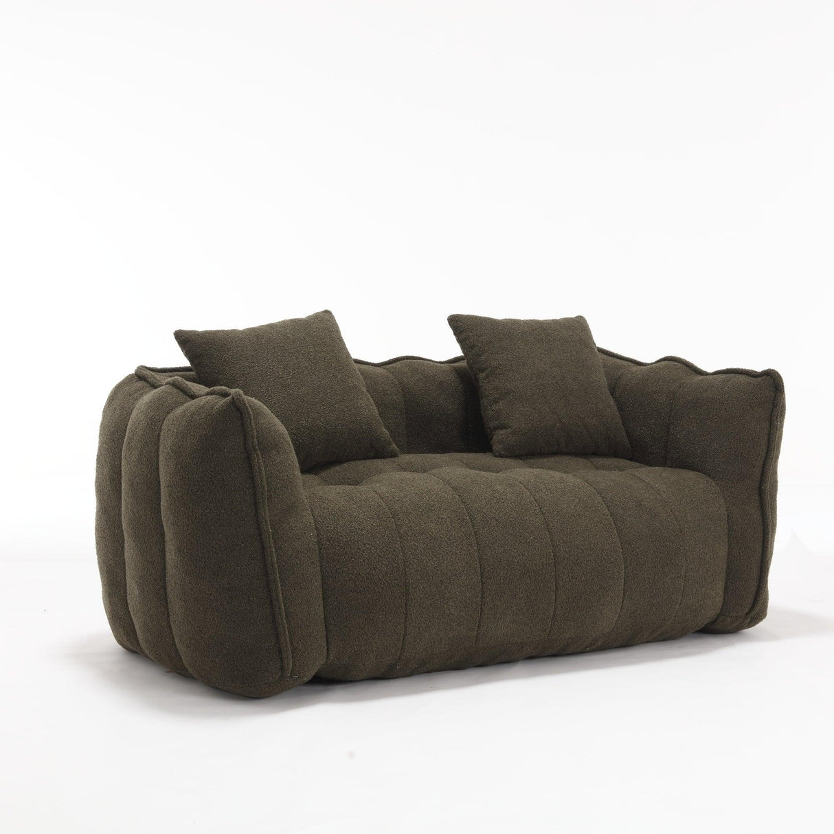 Chenille Twin Cozy Bean Bag Chair With Foam Core - Omega Lifestyles