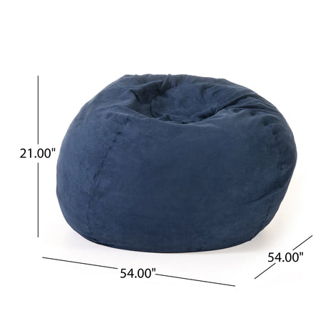 Large High-Density Shredded Foam Microsuede Bean Bag Chair - Omega Lifestyles