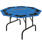 Foldable 8-Player Felt Poker Table With Accessories - Omega Lifestyles