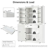 Modern Curved Design Kitchen Pantry Cabinet With Drawer - Omega Lifestyles