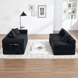 Convertible Corduroy Memory Foam Folding Sofa Bed - Omega Lifestyles