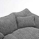 Dual Chenille Bean Bag Chair With High Resilience Foam Core - Omega Lifestyles