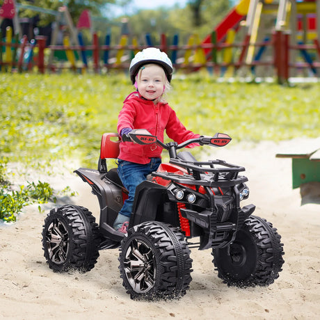 Rechargeable Kids ATV Ride-On Four-Wheeler With Music - Omega Lifestyles
