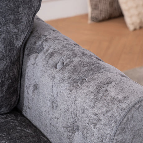 Chenille Oversized Foam Recliner Sofa With Removable Cushions - Omega Lifestyles